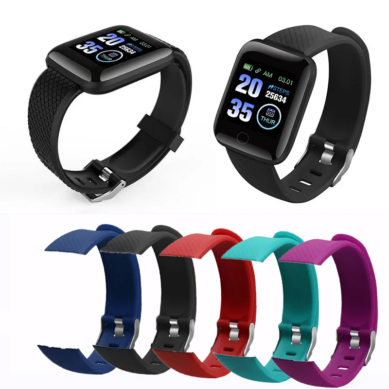 Силиконовый ремешок для часов удобный умных 116 plus спортивные