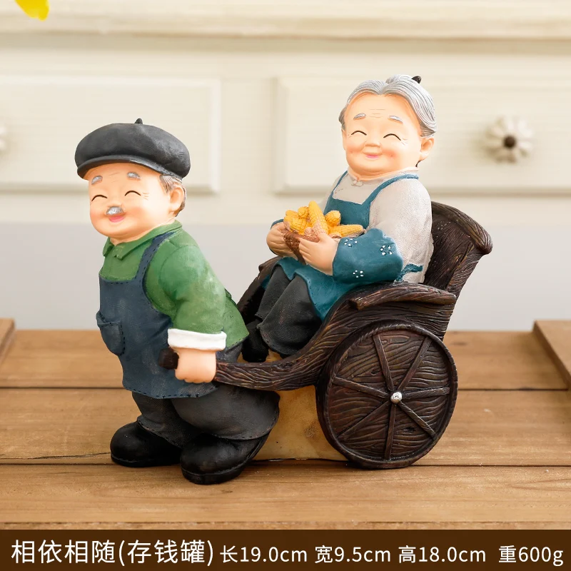 

Romantic Gift Resin Couples Statue Home Decorative Vivid Darby Sculpture For Desk Decor Family Ornament