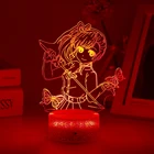 Аниме Ночной светильник, фигурка рассекающего демонов, светодиодная лампа Genshin Impact для комнаты, декор для вечевечерние, ночсветильник атака на Титанов, подарок для детей Zero Two