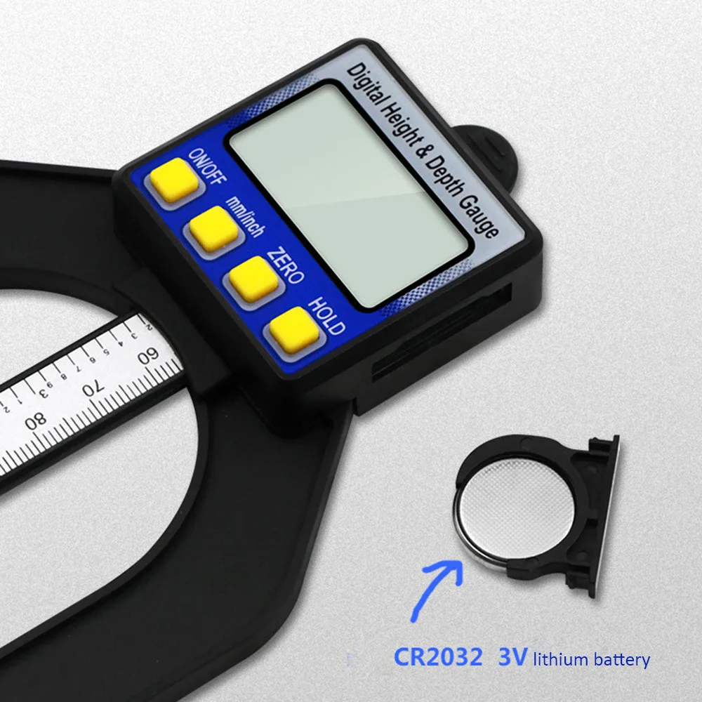 Цифровой измеритель глубины 0 80 мм цифровой протектора ЖК дисплей магнитная