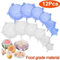 d2 612 pcs food silicone cover cap universal silicone lids cookware bowl reusable stretch lids food wrap bowl kitchen stoppers