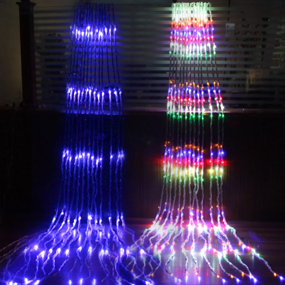 3x2/3X3M 6X3M LED Waterfall Curtain Meteor Shower Rain Flick String Light Christmas Wedding Icicle Fairy Garland | Лампы и освещение