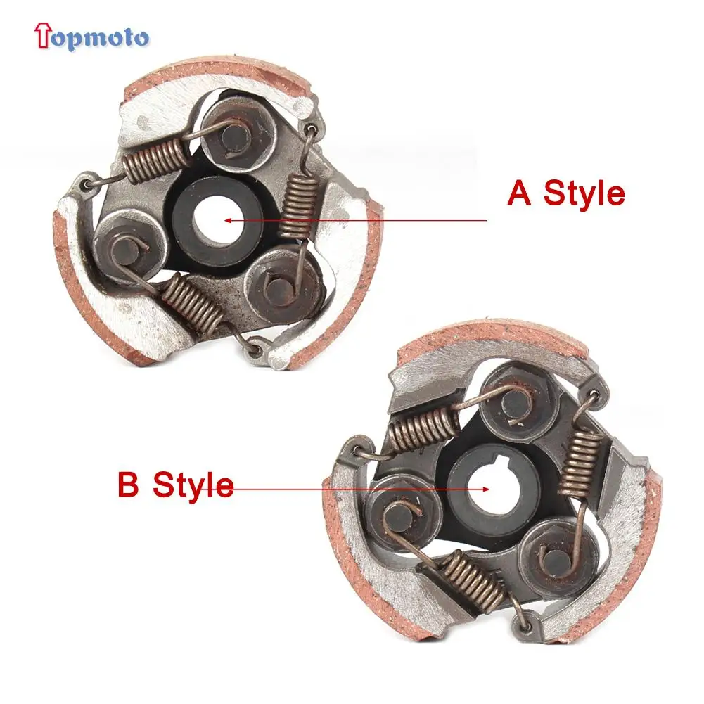 

3 Shoe Spring Alloy Clutch Pad For 2 Stroke 47cc 49cc Engine Mini Motos Scooter Pocket Dirt Pit Bike ATV Quad Pocket Bikes
