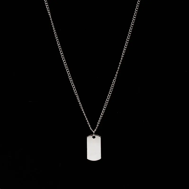 Простая новая Длинная цепочка с подвеской ожерелье женское золотое серебро