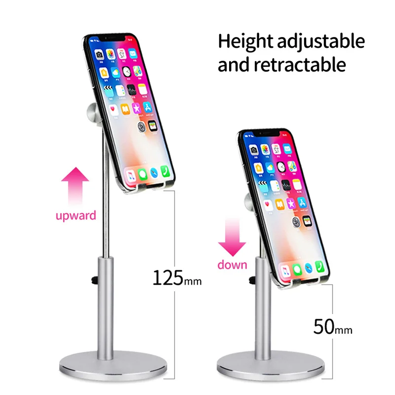 aluminum alloy lifting desktop tablet phone stand holder adjustable tablet desk mobile phone mount for ipad air pro 10 5 stand free global shipping