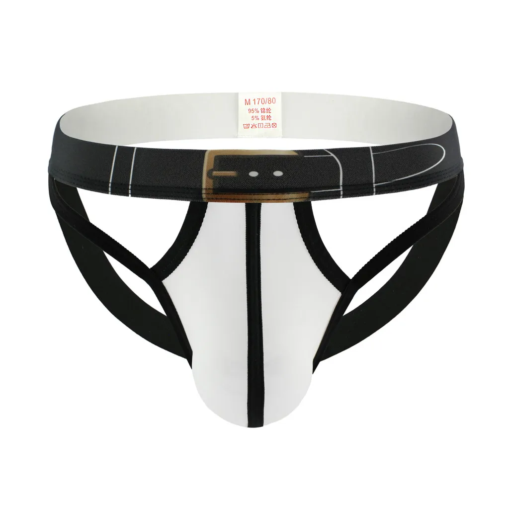 

2019 Men's ice silk sexy comfortable double Thong underwear breathable and comfortable sexy men's underwear 50*