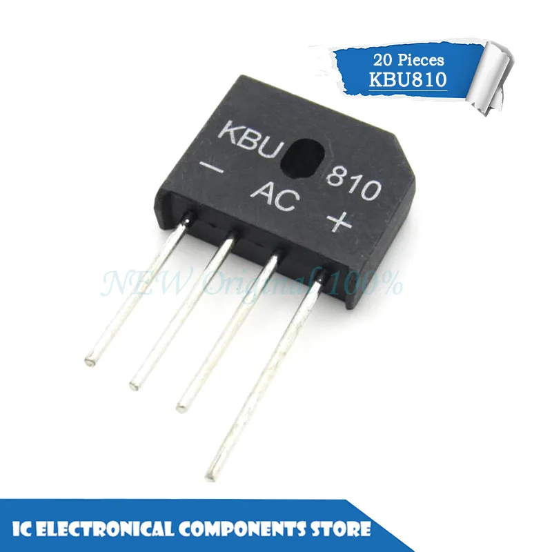 

New original KBU810 KBU-810 8A 1000V 20PCS/1Lot