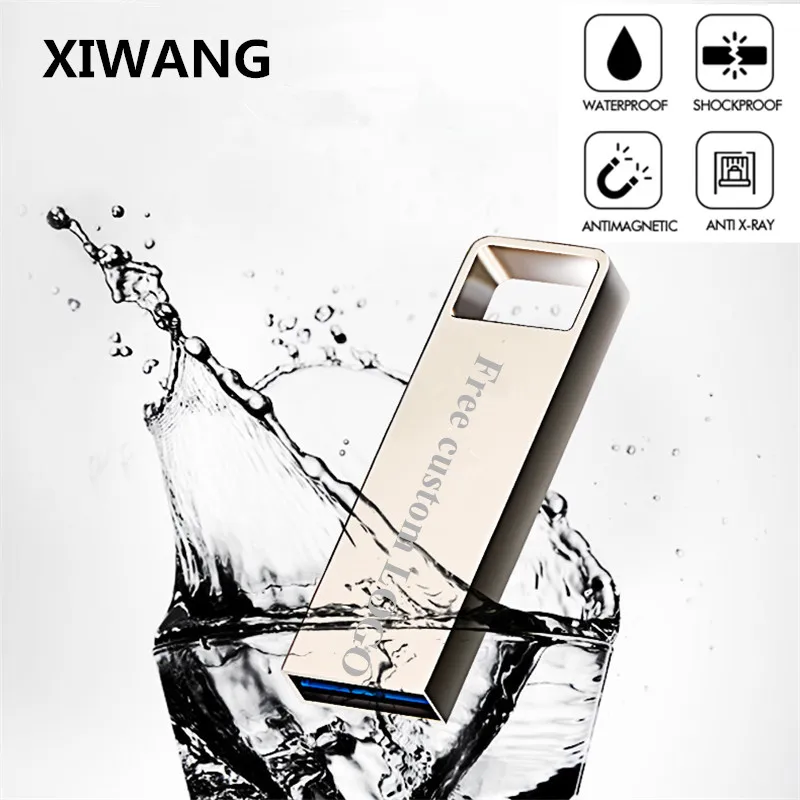

Metal Usb Flash Drive 16GB 32GB 64GB Mini Pendrive 128GB Pen Drive 8GB Flash Memory Stick Keychain Cle usb 2.0 Free Custom Logo