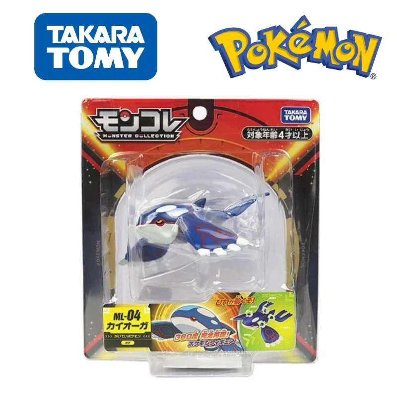 

TOMY-Genuine Original Pokemon Figures Ruby And Sapphire Legendary Pokmon Kyogre Toys Anime Excellent Childrens Gifts