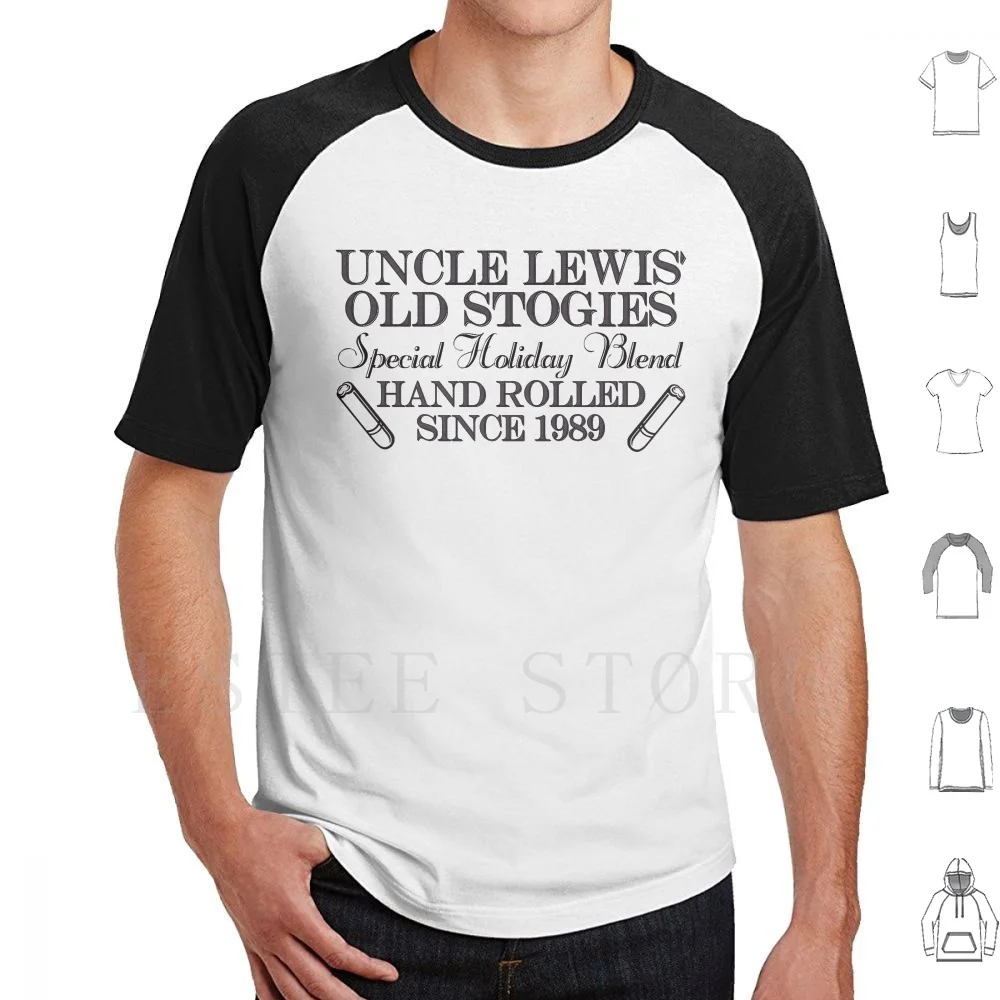 Фото Футболка Uncle Lewis' Old Stogies DIY, большой размер, 100% хлопок, забавная грация, благословение, пародия, юмор, ретро, курящая вечеринка, уродливая №1