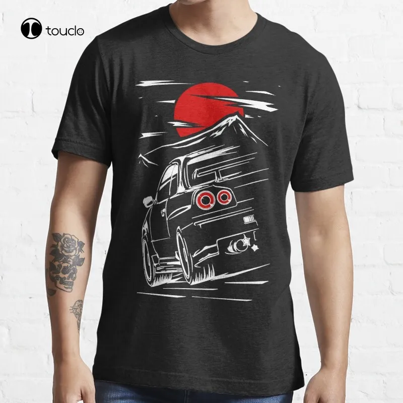 

Nissann Skyline Gtr 34 | Haruna Skyline R34 Gtr Jdm Nismo Bnr34 Hakosuka R33 R32 T-Shirt Cotton Tee Shirt