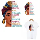 Модные африканские женские термоклейкие нашивки для одежды, самодельная печать на футболке, моющаяся термопереводная наклейка, декоративная аппликация