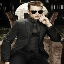 2021 novo de alta qualidade personalizado pico lapela preto terno masculino casamento moda fino formatura 4 peças conjunto (jaqueta + calças + colete + gravata) (4)