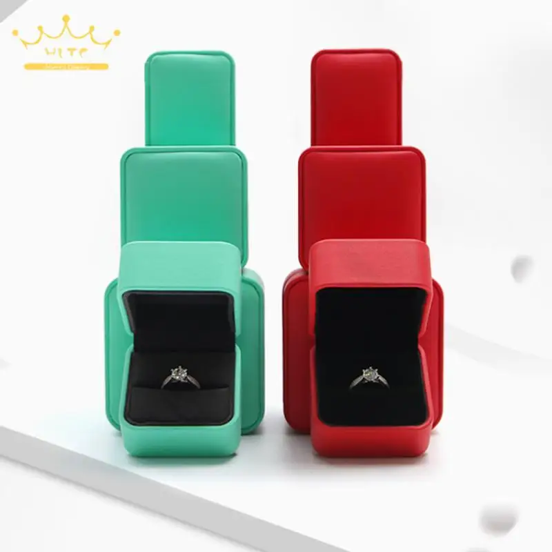 

Round Corner Pu Leather Jewelry Box Jewelry Packaging Box Ring Box Pendant Bracelet Necklace Box Jewelry Storage Gift Box
