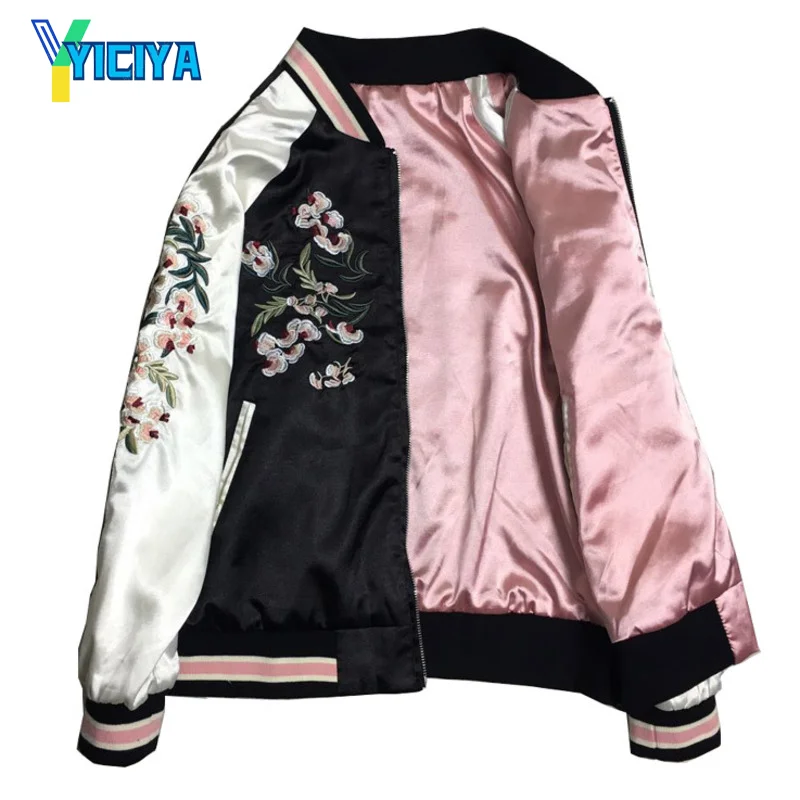 2021 куртка-бомбер с цветочной вышивкой журавлей женская повседневная