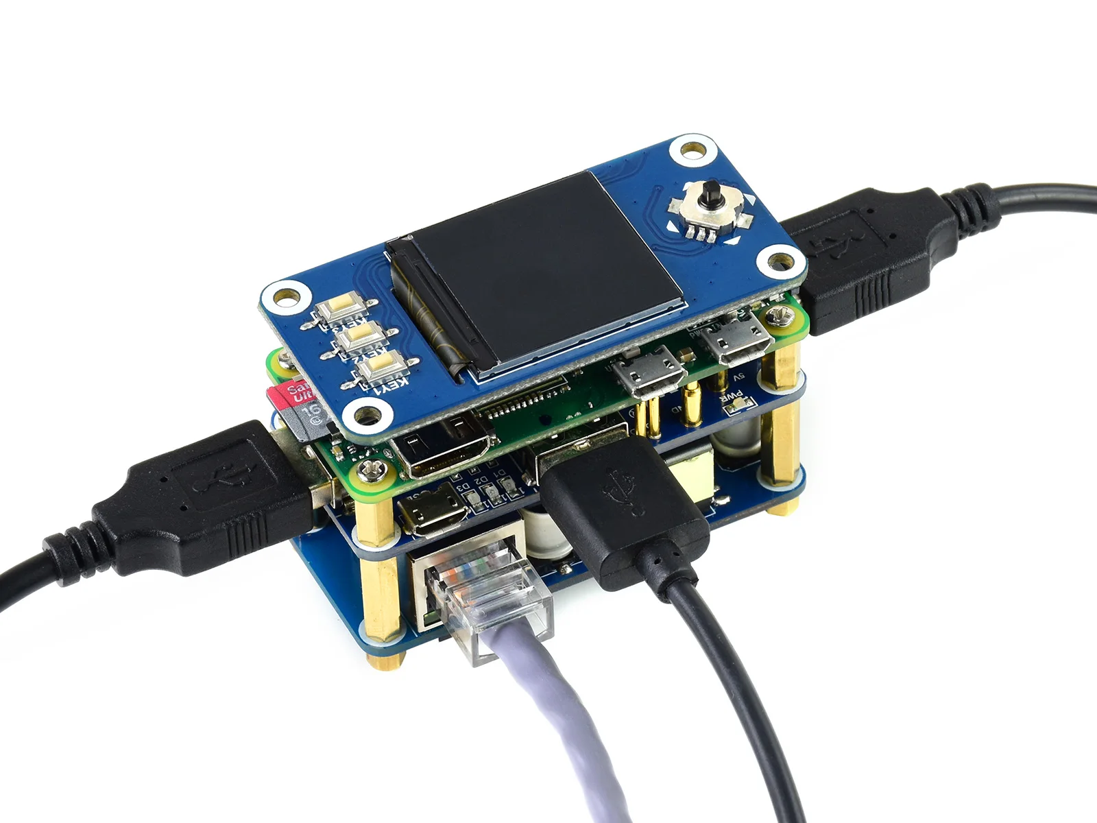 Инжектор PoE/ETH/usb хаб шляпа для Raspberry Pi Zero / W WH 3x USB 2 0 Порты 802.3af в соответствии с