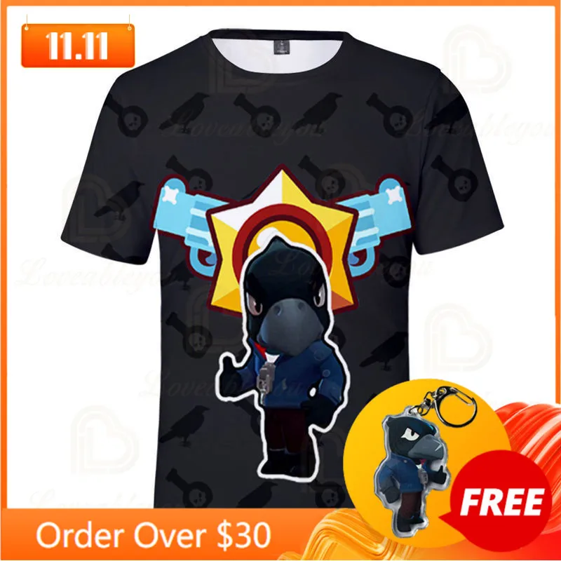 

Sandy Crow Leon Children's Wear Kids T-shirt Colt Nita Game 3d Tshirt Teen Clothes Shirt Boys Girls Short Tops