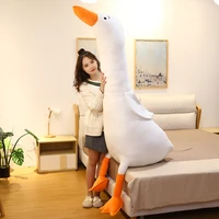 200cm big size cute goose unstuffed only skin toys animal baby accompanying doll plush mfort dolls soft pillow nordic home decor