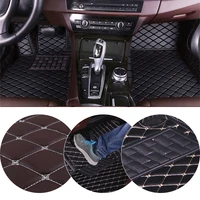 Car Floor Mats for P orsche Pa namera 2010-2013 Custom Pu Leather mat Full Surrounded All Weather Protection Non-Slip Set