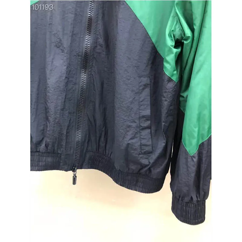 19SS куртка ревеня с принтом логотипа черные/зеленые куртки уличные мужские