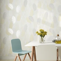 simple and modern leaf non woven abstract wallpaper nordic bedroom living room full of walkways new chinese leaf wallpaper