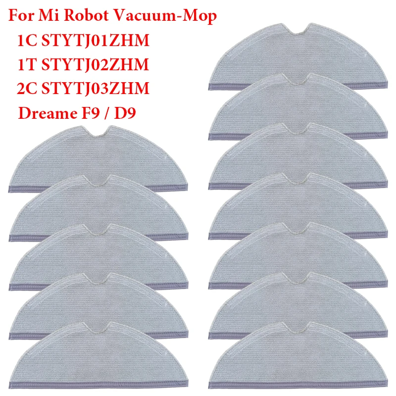 Mop Cloths Accessories For XiaoMi Mi Robot Vacuum-Mop 1C STYTJ01ZHM 1T STYTJ02ZHM 2C STYTJ03ZHM Dreame F9 / D9 Mop Rag Parts