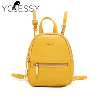 yojessy yellow backpack tote bag pu leather crossbody bags for women small mini handle lady shoulder messenger bag handbags