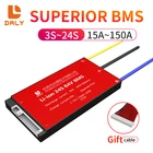 Daly 18650 BMS 3S-24S 15A 20A 30A 40A 60A 80A 100A 120A 150A, отдельный порт с балансом для перезаряжаемого литиевого аккумулятора