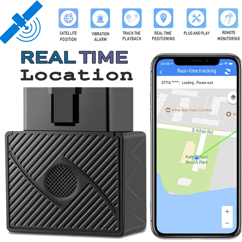 Tiptop OBD2 GPS автомобильный трекер устройство для отслеживания в реальном времени