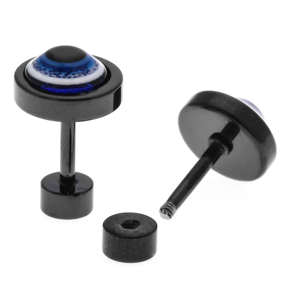 Серьги SLZBCY круглые из нержавеющей стали для мужчин и женщин уникальные Висячие