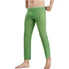 Кальсоны мужские тонкие прозрачные из нейлоновой сетки, пикантное нижнее белье для геев, свободные пижамы, леггинсы, длинные штаны