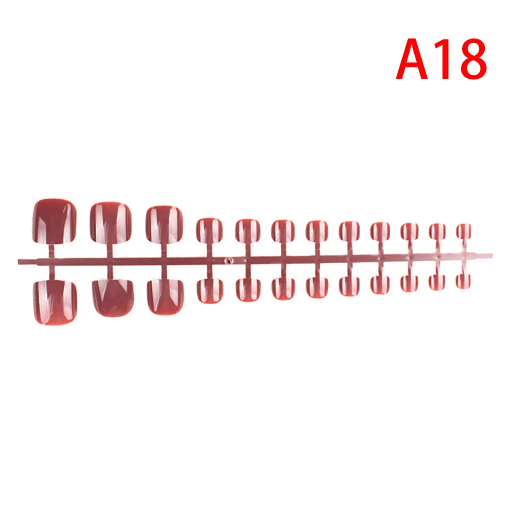 24 шт./лист Короткие искусственные ногти во французском стиле | Красота и здоровье