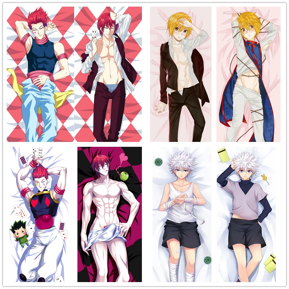 Suef Аниме Манга HUNTER X Killua Kurapika Hisoka Dakimakura Двусторонняя Подушка Чехол для подушки