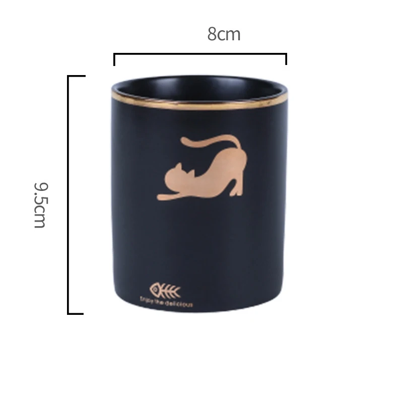 Скандинавский мультяшный керамический органайзер для кистей макияжа Настольный