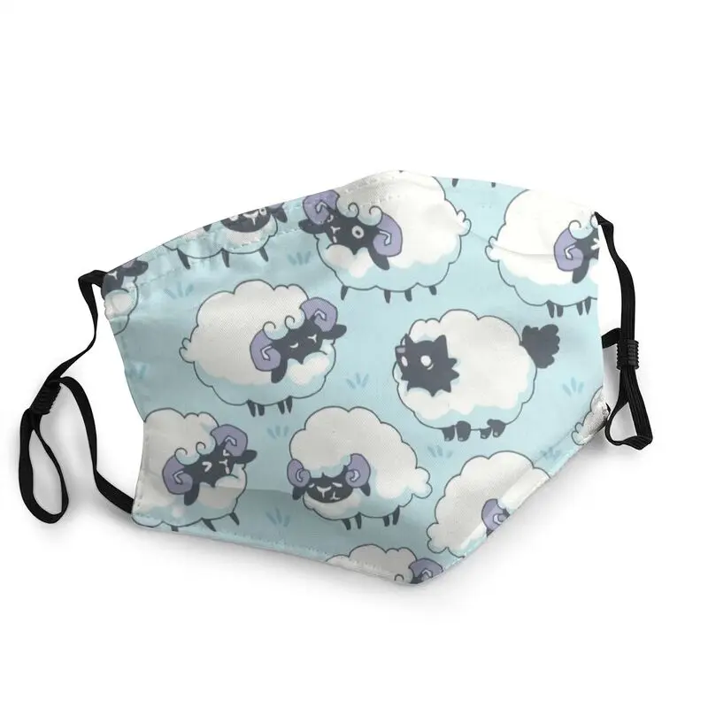 

Cute Animal Sheep Adjustable Face Mask Unisex Adult Cartoon Anti Haze Dustproof Protection Cover Respirator Mouth-Muffle