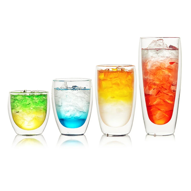 Кофейная кружка Bodum с двойными стенками, стеклянная конструкция, анти-обжигание, теплоизоляция, чашка для завтрака, молока, чая, питьевой стакан, посуда для напитков