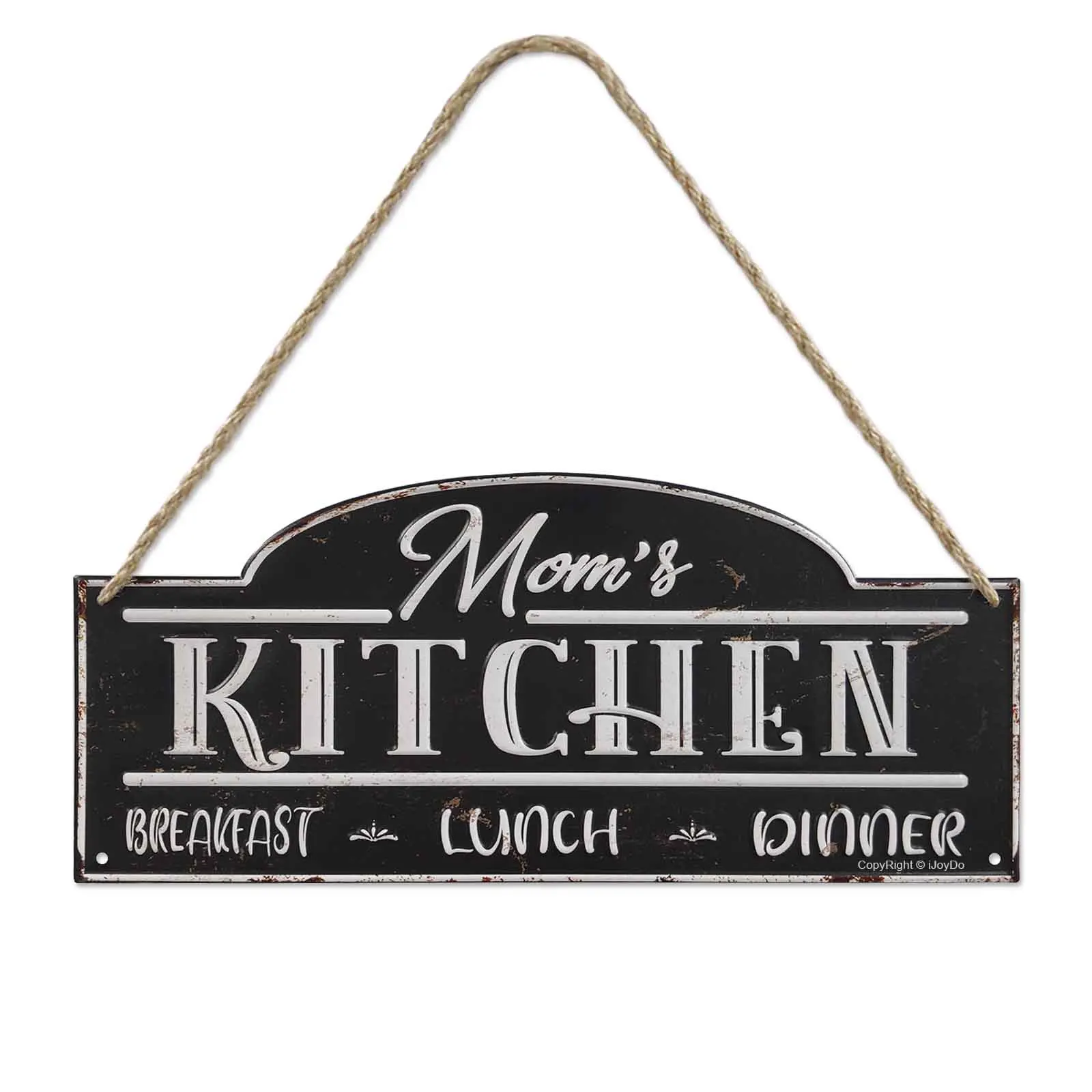 

iJoyDo Mom's Kitchen Metal Sign Rustic Kitchen Decor Vintage Wall Decoration Home Sign