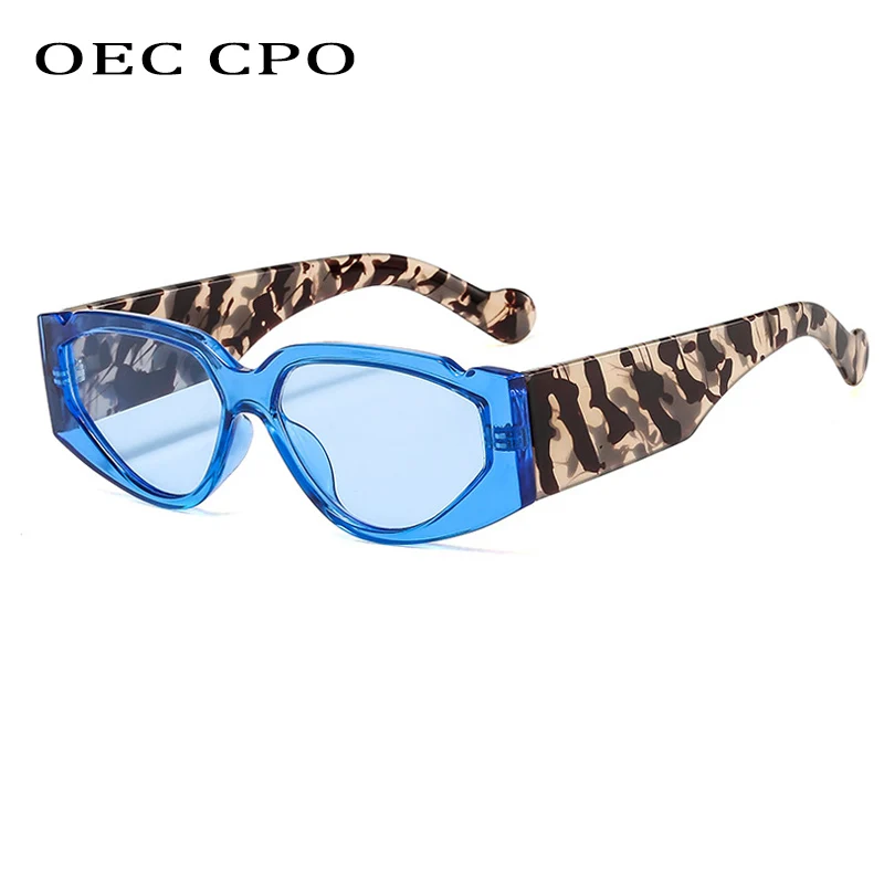 OEC CPO модные квадратные солнцезащитные очки в стиле стимпанк женские Винтажные