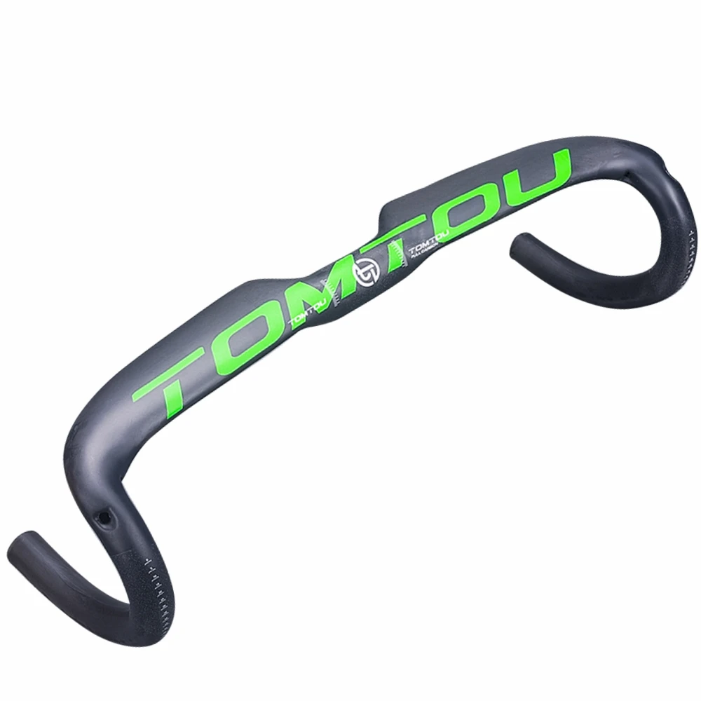 TOMTOU матовый зеленый углеродный Руль + подседельный штырь стержень для велосипеда