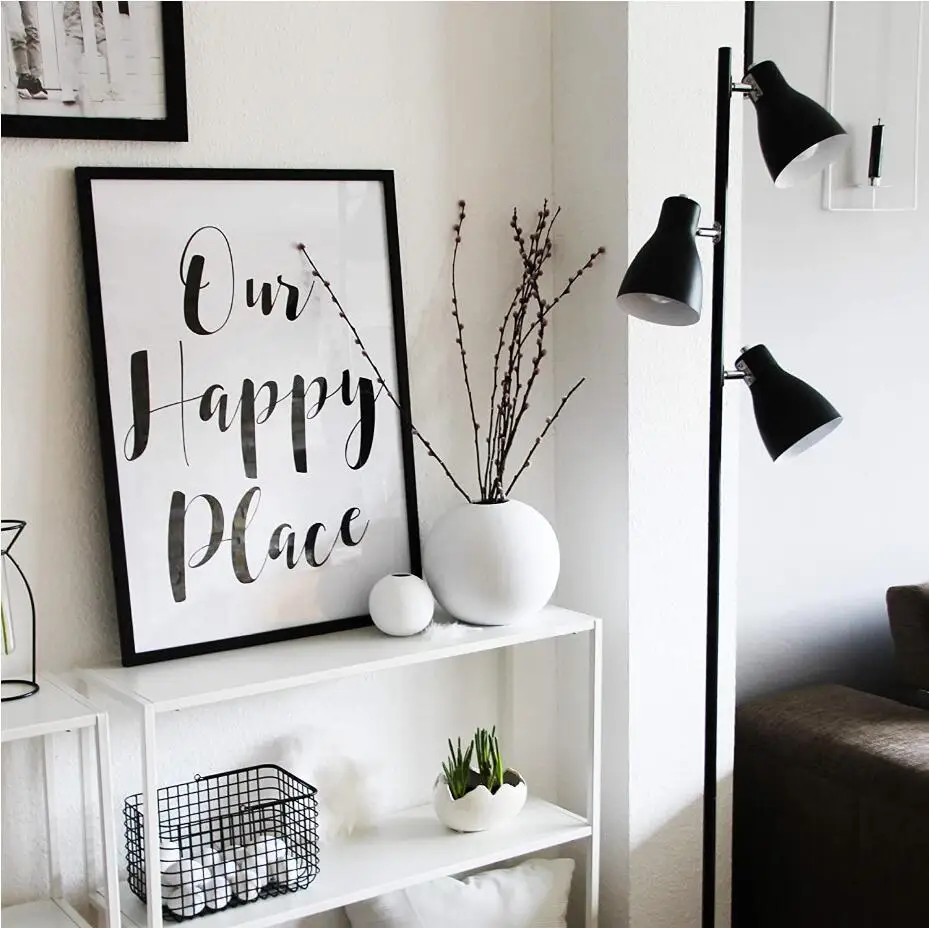 modern led iron loft floor lamp tripod light free standing lamps stand | Освещение