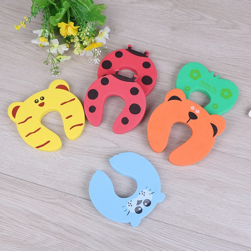 6 шт. ограничитель для двери защита детей креативный детский мультяшный животные