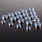 Новый комплект шарикоподшипников ENRON 19 шт. метрический синий резиновый уплотненный с двух сторон для RC автомобиля Traxxas SLASH 2WD 52100 хромированная сталь