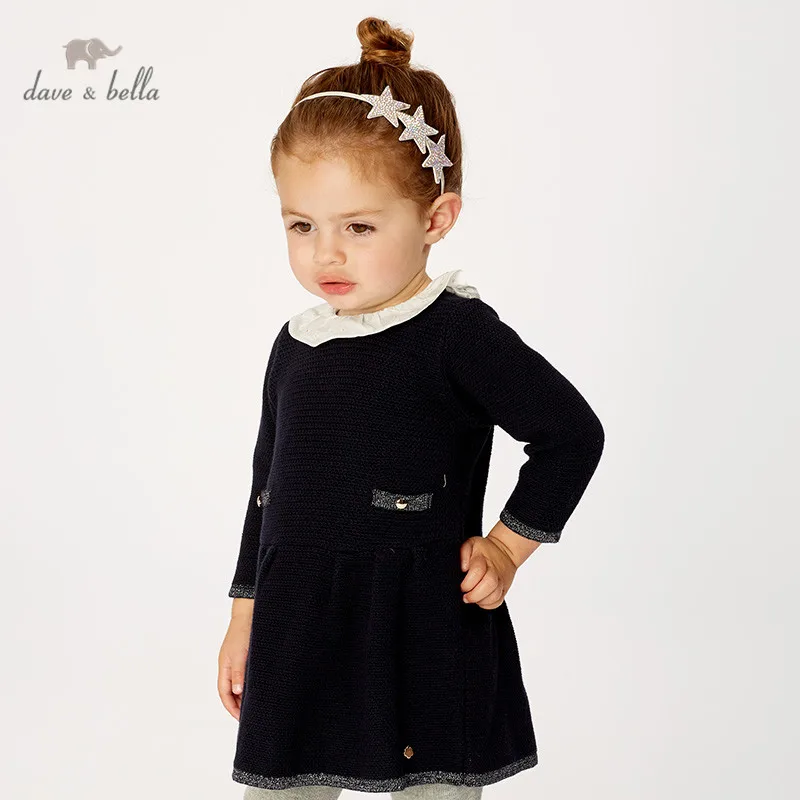 Платье-Свитер для маленьких девочек DB11855 dave bella однотонное платье принцессы