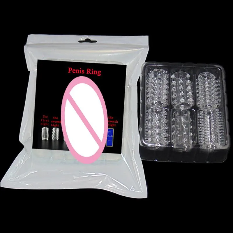 6 шт./компл. Мужской пенис задержка кольцо для пениса товары взрослых секс игрушки
