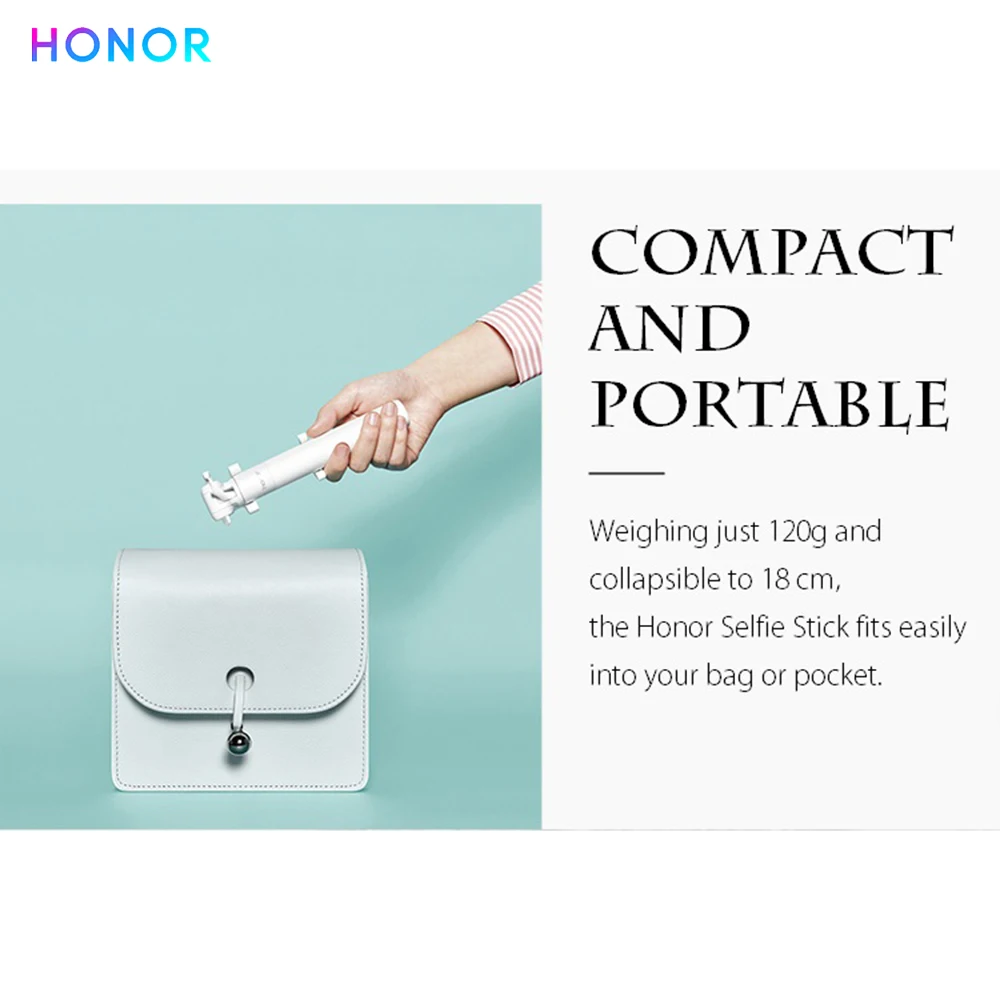 Штатив для телефона HONOR Selfie Stick штатив смартфона с Двойным Зажимом раздвижной