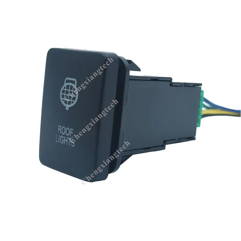 Red Led Light Car 12V 3Amp ROOF LIGHTS Push Button Switch On Off For Hilux Prado 150 200 Rav4 Toyota 2015 + Wire | Автомобили и