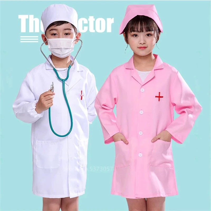 

Halloween Costume Simulation Work Costumes Children Uniform Cross Coat Kids Cosplay Baby Girl Boy Toys Set Fancy Party Birthday