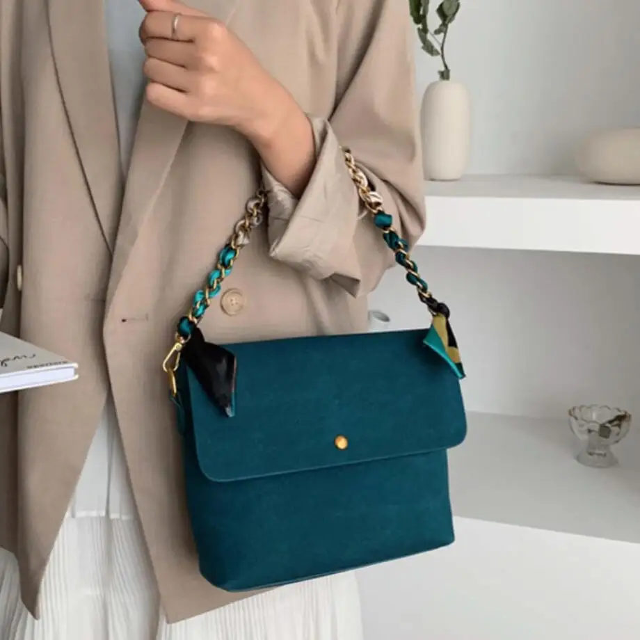 Винтажная модная женская сумка тоут с лентой 2019 Новая высококачественная