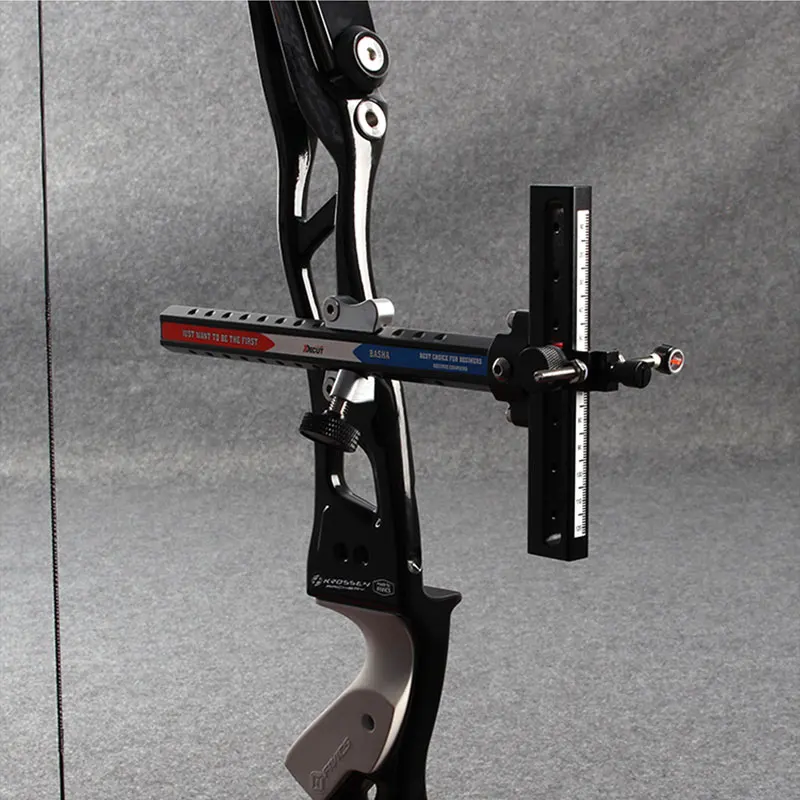 Стрельба из лука Рекурсивный алюминиевый лук прицел лазерная микро регулировка