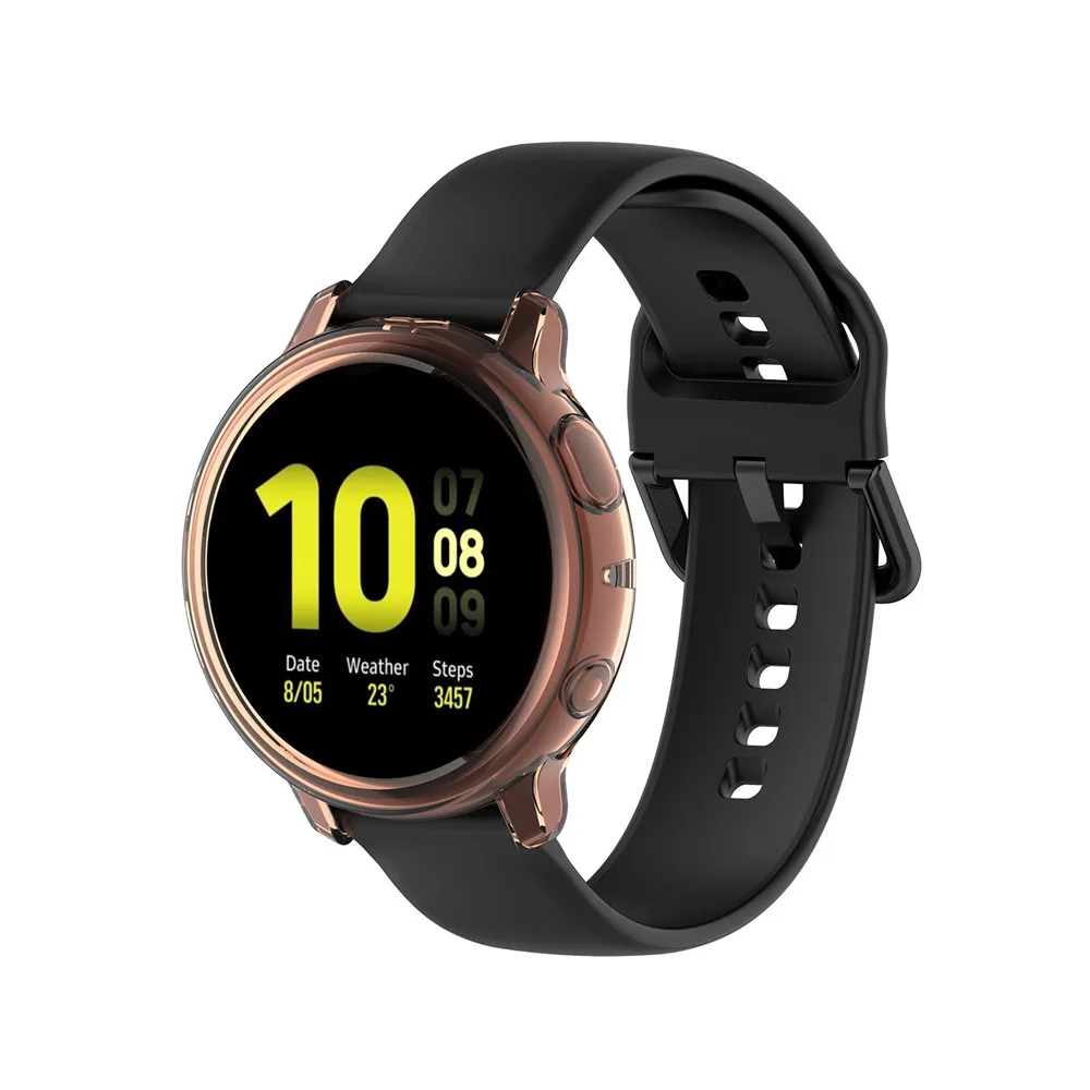 Прозрачный силиконовый защитный чехол из ТПУ для Samsung galaxy watch active 2 44 мм 40 SM-R830 R820